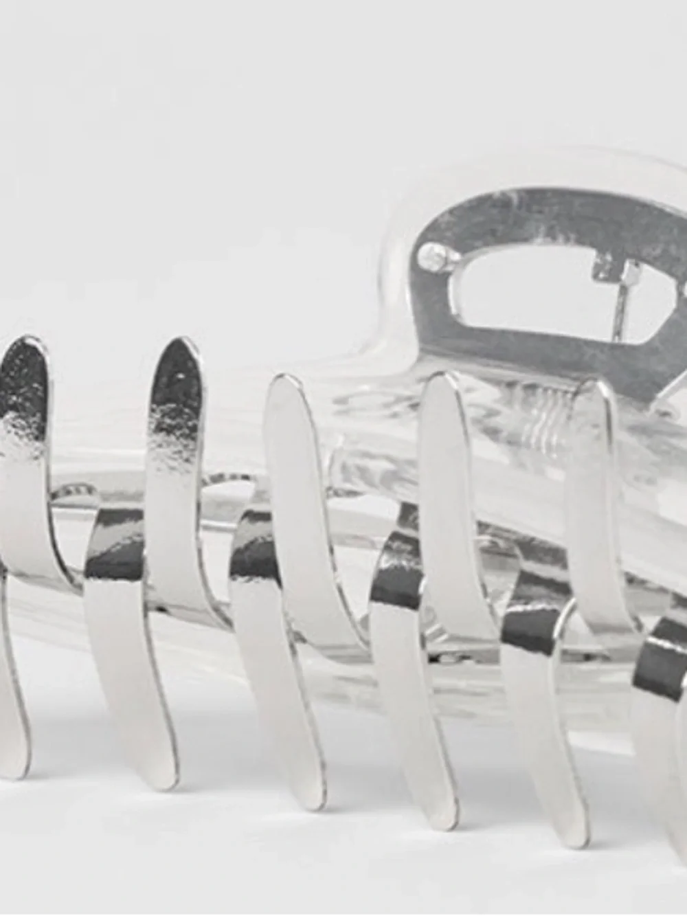 Alo Yoga Acrylic Illusion Claw Clip - Clear Acetate/Chrome